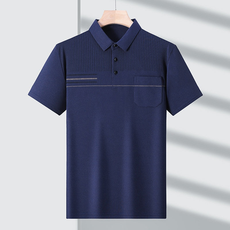 Camiseta delgada, transpirable e informal de manga corta para hombres