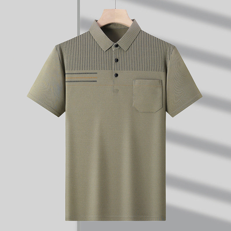 Camiseta delgada, transpirable e informal de manga corta para hombres