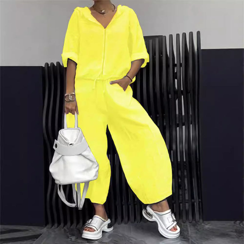Top y pantalones casuales de mujeres de 2 partes