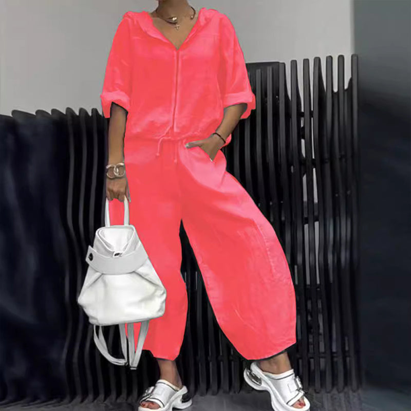 Top y pantalones casuales de mujeres de 2 partes