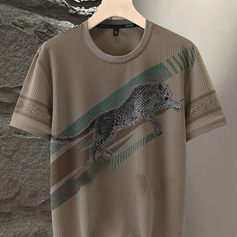 ⏳ Begrenzte Zeit 50% Rabatt 💥Bedrucktes Kurzarm-T-Shirt mit Rundhalsausschnitt für Männer(Je mehr Sie kaufen, desto höher der Rabatt)