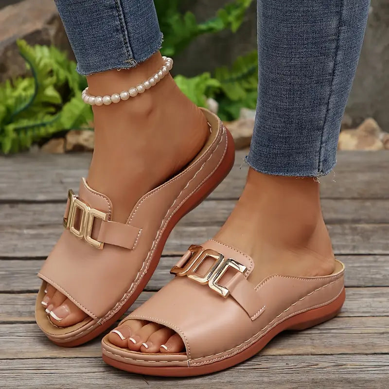 💞Máxima comodidad: cómodas sandalias ortopédicas de cuña para mujer.