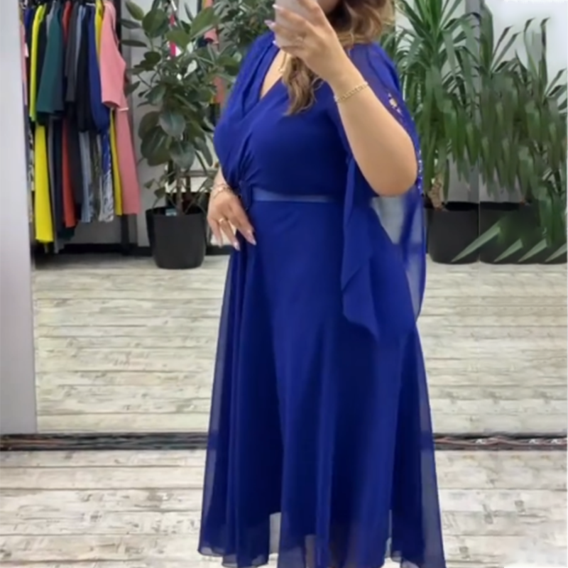 ⏳Begrenzte Zeit 50% Rabatt💥👗Elegantes Kleid mit V-Ausschnitt für Frauen