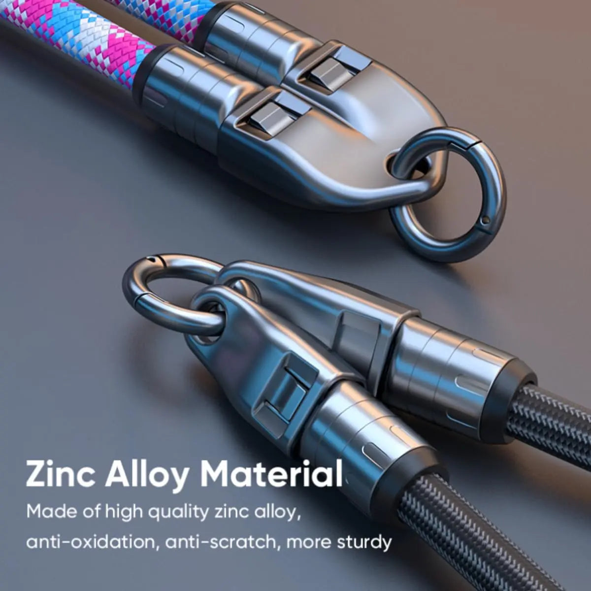 2 IN 1 Cell Phone Lanyard Fast Charging Data Cable