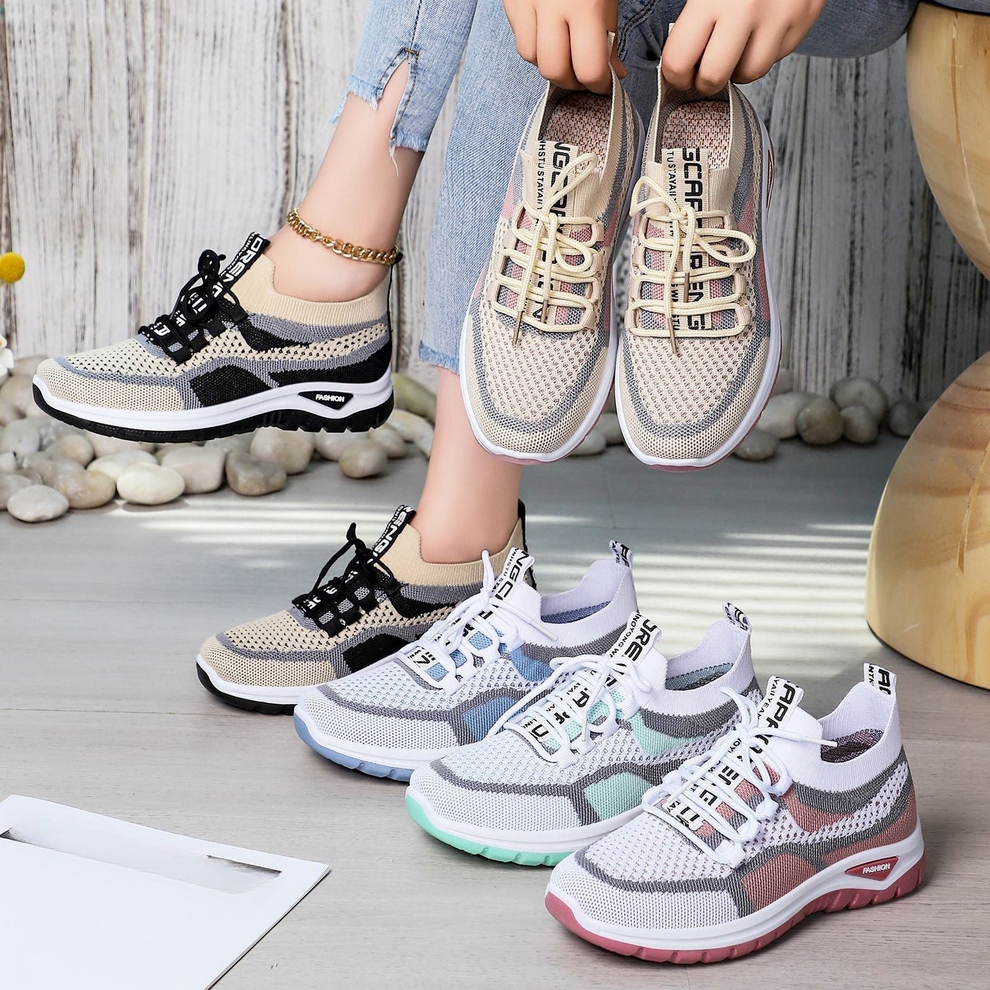 Lässige Schnür-Laufschuhe für Damen