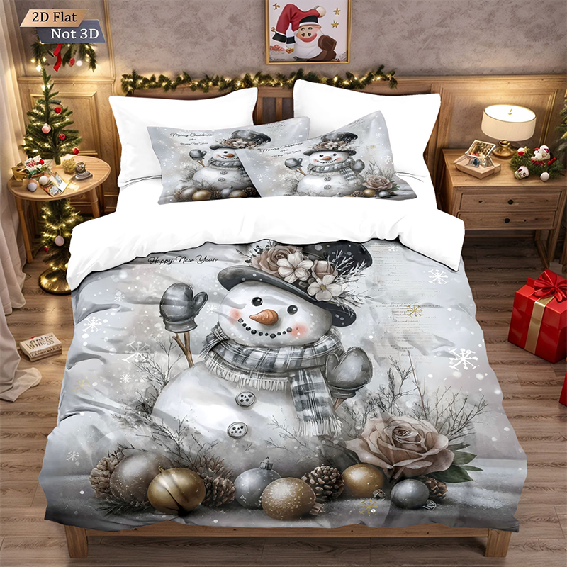 đ
ăFrĂŒher Weihnachtskauf: 50% Rabatt!ăđ Festives Christmas 3-Teiliges BettwĂ€scheset