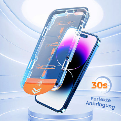🔥 50% DE DESCUENTO📲🔥 Protector de pantalla de vidrio templado 4K HD/antiespía con eliminación de polvo para iPhone - ¡Fácil instalación!