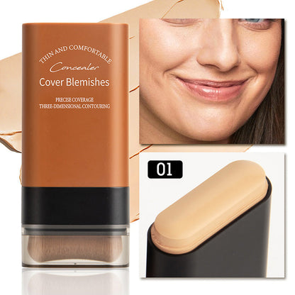 🎁Kaufen Sie 2 und erhalten Sie 1 gratis 💕Sofort verdeckender Foundation-Stift mit integriertem Pinsel