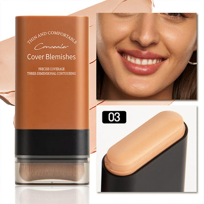 🎁Kaufen Sie 2 und erhalten Sie 1 gratis 💕Sofort verdeckender Foundation-Stift mit integriertem Pinsel
