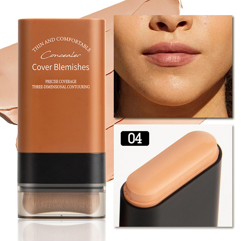 🎁Kaufen Sie 2 und erhalten Sie 1 gratis 💕Sofort verdeckender Foundation-Stift mit integriertem Pinsel
