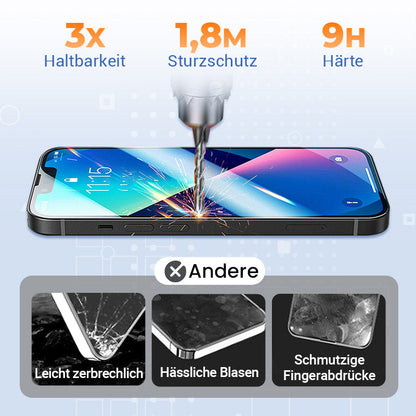 🔥 50% DE DESCUENTO📲🔥 Protector de pantalla de vidrio templado 4K HD/antiespía con eliminación de polvo para iPhone - ¡Fácil instalación!