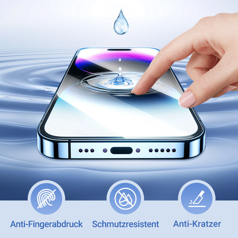 🔥 50% DE DESCUENTO📲🔥 Protector de pantalla de vidrio templado 4K HD/antiespía con eliminación de polvo para iPhone - ¡Fácil instalación!