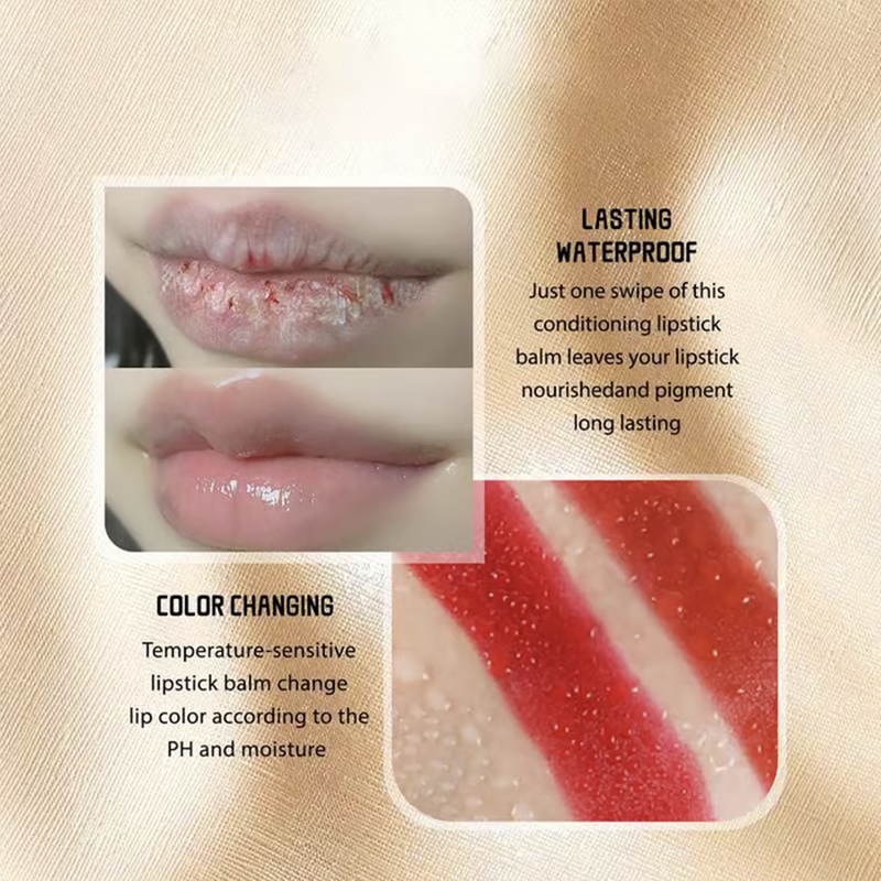 ⏰ LETZTER TAG – KAUF 1 ERHALTE 1 GRATIS🎁- ✨Transferproof Color-Changing Lipstick💄CrystalClear Color Alchemy 💋 Auto-Tints on Contact!