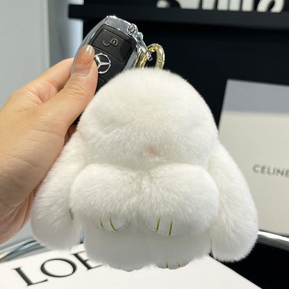 🎄💕Heißer Weihnachtsverkauf🎁Handgemachte weiche Hasen-PomPom-Anhänger🐰