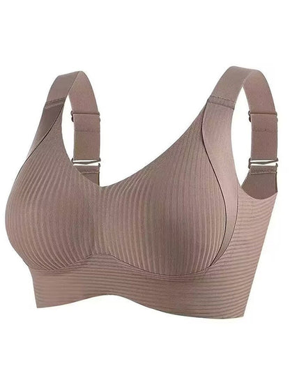 🎁 1 Kaufen, 1 Gratis 💕 Damen Rippenstrick Push-Up Verstellbarer Drahtloser BH