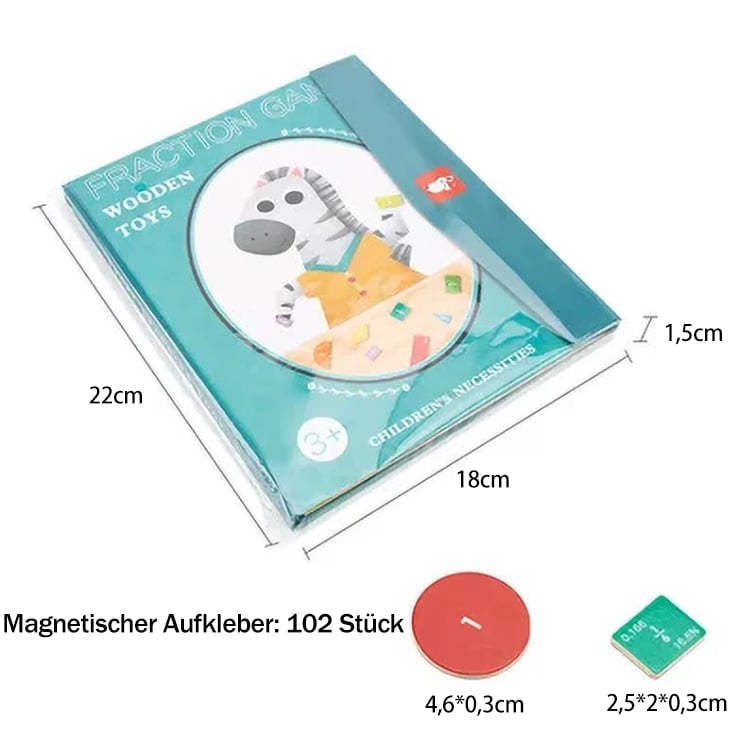 🧩 60% RABATT! 🎨 Magnetisches Bruchbuch-Puzzle für Kinder – Lehrreich, Sicher & Förderung der Feinmotorik ✨