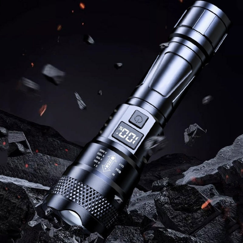 🔦 50% Rabatt + KAUF 2, ERHALT 1 GRATIS! 💥 Superstarke Zoom-Taschenlampe – extrem hell & wasserdicht – perfekt für Outdoor & Notfall!