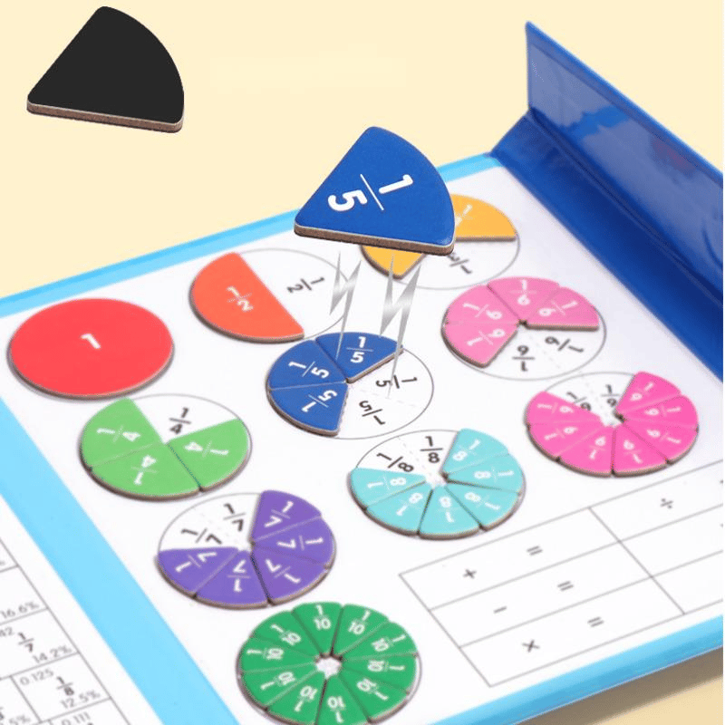 🧩 60% RABATT! 🎨 Magnetisches Bruchbuch-Puzzle für Kinder – Lehrreich, Sicher & Förderung der Feinmotorik ✨