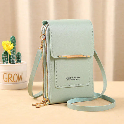 LETZTER TAG AKTION-KAUF 1 ERHALTE 1 GRATIS✨Touchscreen-Messengertasche für Damen – Handy-Ladefach, Diebstahlsicher & Wasserdicht ✨