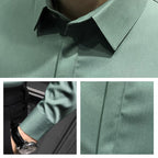 🎉2025 Neuheiten-Schnäppchenangebot✨Knitterfreies Button-Down-Hemd für Herren