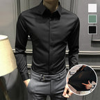🎉2025 Neuheiten-Schnäppchenangebot✨Knitterfreies Button-Down-Hemd für Herren