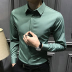 🎉2025 Neuheiten-Schnäppchenangebot✨Knitterfreies Button-Down-Hemd für Herren