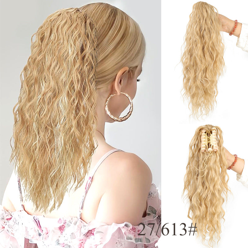 💖18 Zoll lockige, gewellte Frizz-Haarverlängerung mit Pferdeschwanz📦Zwei Stück kostenloser Versand