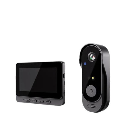 Drahtlose Türklingel-Kamera: 1080P, 170°-Winkel, 4,3-Zoll-Bildschirm, IPX65-Outdoor-Wasserdichtigkeit, Nachtsicht