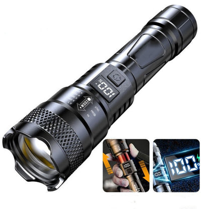 🔦 50% Rabatt + KAUF 2, ERHALT 1 GRATIS! 💥 Superstarke Zoom-Taschenlampe – extrem hell & wasserdicht – perfekt für Outdoor & Notfall!