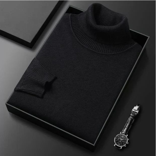 🔥🔥Kostenloser Versand✨ Premium Kaschmirpulli Herren Einfarbig - Weiches Wohlfühlgarn mit Moderner Passform für Business & Freizeit 👔🎯