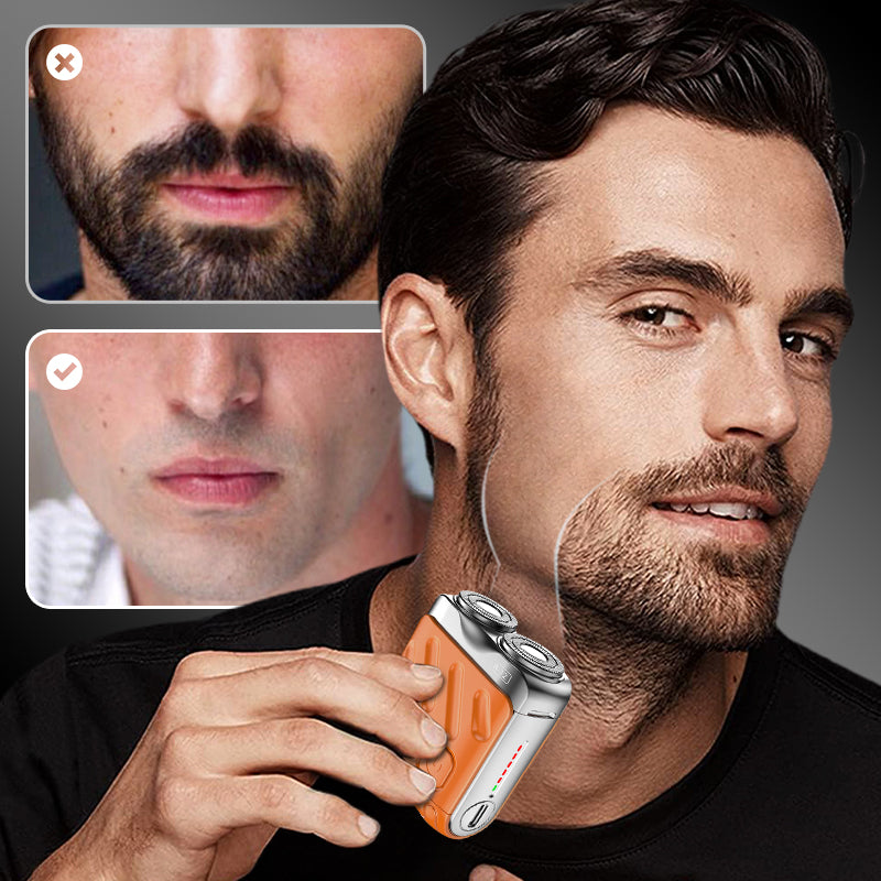 🔥2026 New Arrivals: 50% OFF for a Limited Time!🔥Mini Electric Rotary Dual Ring Pocket Shaver