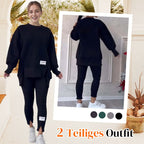 💜 LETZTER TAG DER AKTION – 50 % RABATT 💜Lässiges Sweatshirt-Leggings-Set für Frauen