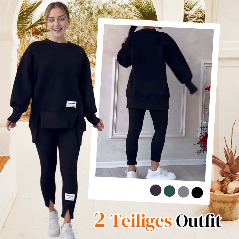💜 LETZTER TAG DER AKTION – 50 % RABATT 💜Lässiges Sweatshirt-Leggings-Set für Frauen