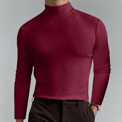 🎁Begrüßen Sie Weihnachten mit 50 % Rabatt💥Slim Fit Langarm-T-Shirt für Herren mit Stehkragen