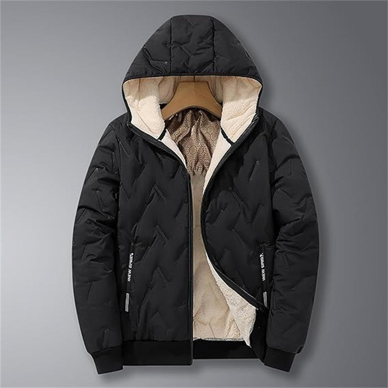 🎁Begrüßen Sie Weihnachten mit 50 % Rabatt💥Herren Winter warmer Reißverschluss-Kapuzenmantel