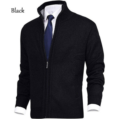 Coloque de color para hombres sólidos -Collar de collar de moda Cardigan abierto