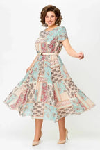 🔥 "NEUHEIT 2025 – Exklusiv nur in limitierter Stückzahl!" ✨ Patchwork-Kleid – bequem & elegant