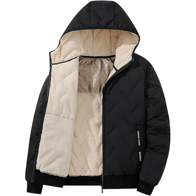 🎁Begrüßen Sie Weihnachten mit 50 % Rabatt💥Herren Winter warmer Reißverschluss-Kapuzenmantel