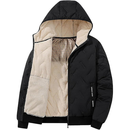 🎁Begrüßen Sie Weihnachten mit 50 % Rabatt💥Herren Winter warmer Reißverschluss-Kapuzenmantel