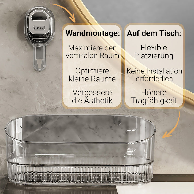 🔥LETZTER TAG – KAUF 1, ERHALTE 1 GRATIS 🔥Aufbewahrungsregal mit Saugnapf und Abflussloch