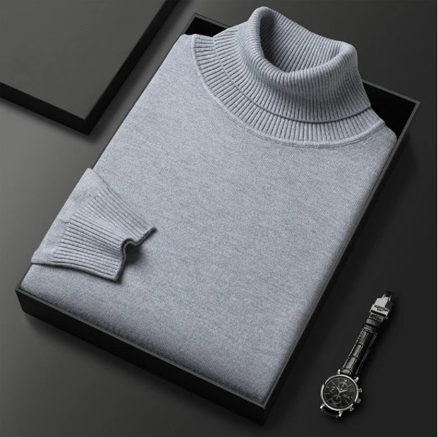 🔥🔥Kostenloser Versand✨ Premium Kaschmirpulli Herren Einfarbig - Weiches Wohlfühlgarn mit Moderner Passform für Business & Freizeit 👔🎯