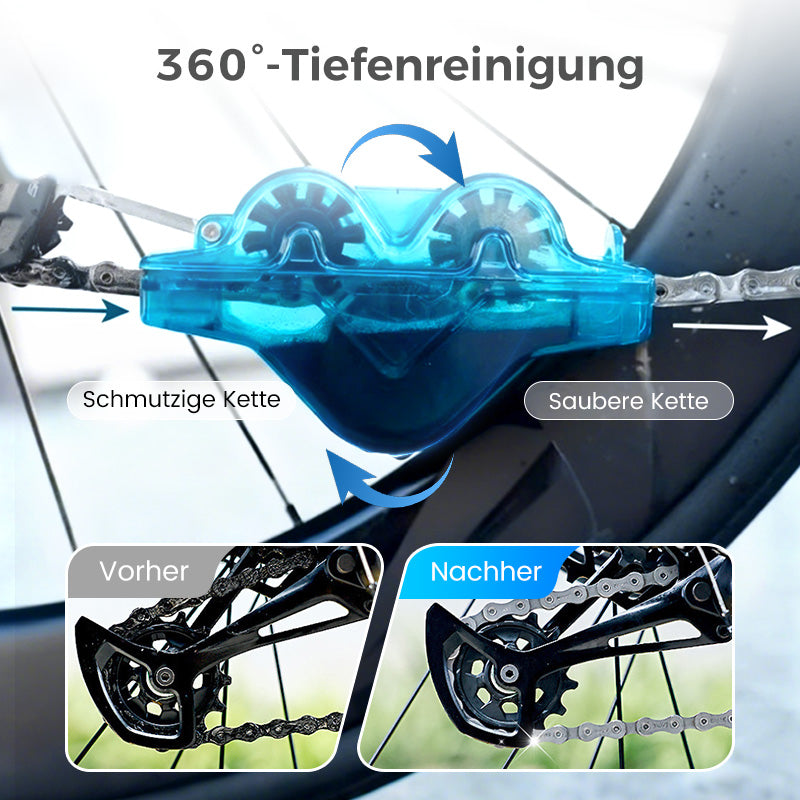 Fahrrad Kettenreiniger für Anhänger – Handfreie Reinigung für Mountainbike und Rennrad