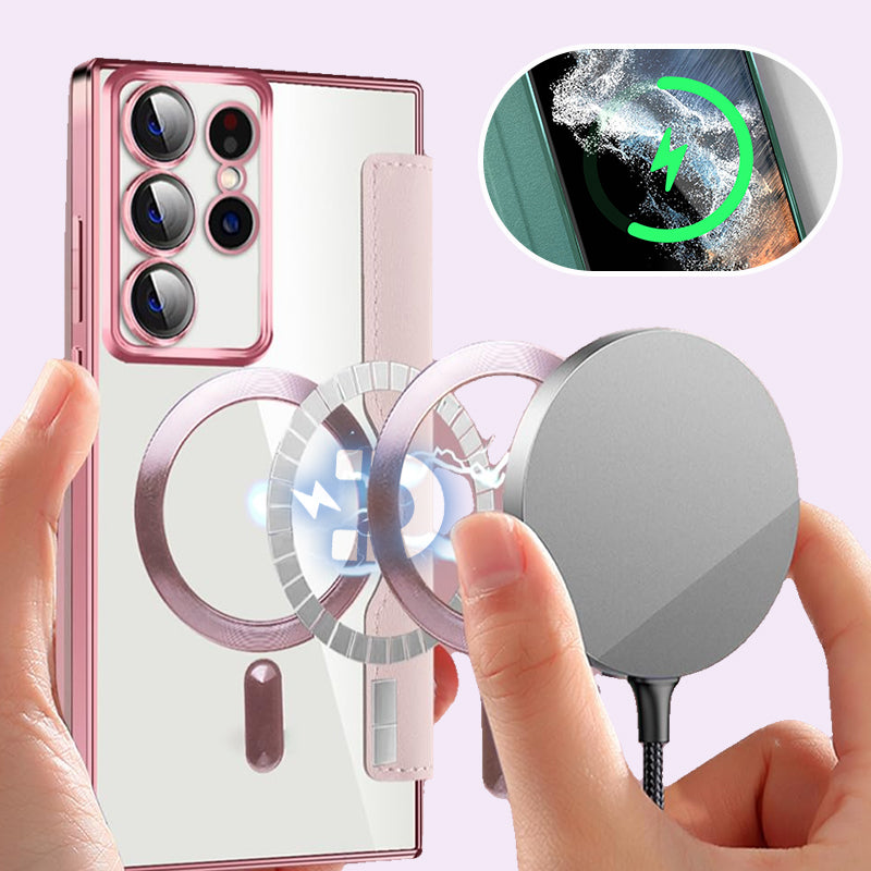 [🔥Der niedrigste Preis von heute]Neue strukturierte Flip-Leder-Handyhülle für Samsung