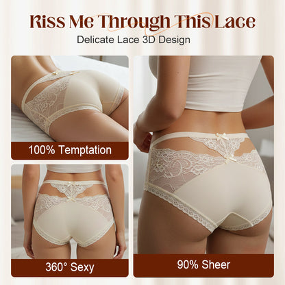 ⏳ Letzter Tag: 50 % auf das gesamte Sortiment!⏰Damen-Softspitze-Mid-Rise-Slip