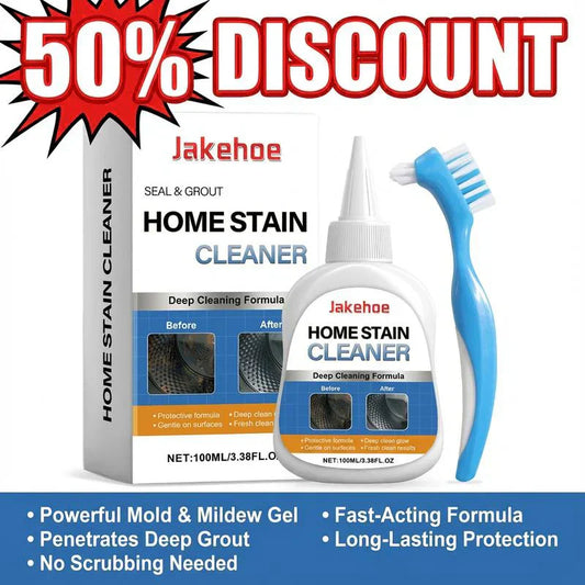 🔥50% RABATT!!!🔥 Schimmelentferner-Gel mit Scheuerbürste – Effektiver Schimmelentferner für Waschmaschinen-Dichtungen, Duschfugen, Fliesenfugen und Badezimmer