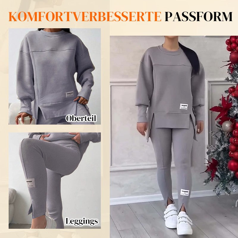 💜 LETZTER TAG DER AKTION – 50 % RABATT 💜Lässiges Sweatshirt-Leggings-Set für Frauen