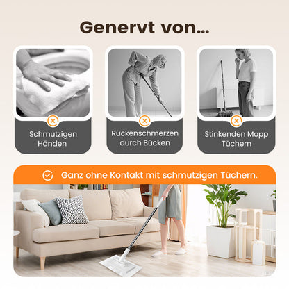 💥💥1+4 gratis!🧹🔥Staubmopp – praktisch, effektiv & wiederverwendbar