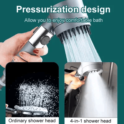 🚿Multifunktionales Hochdruck-Duschkopf-Set