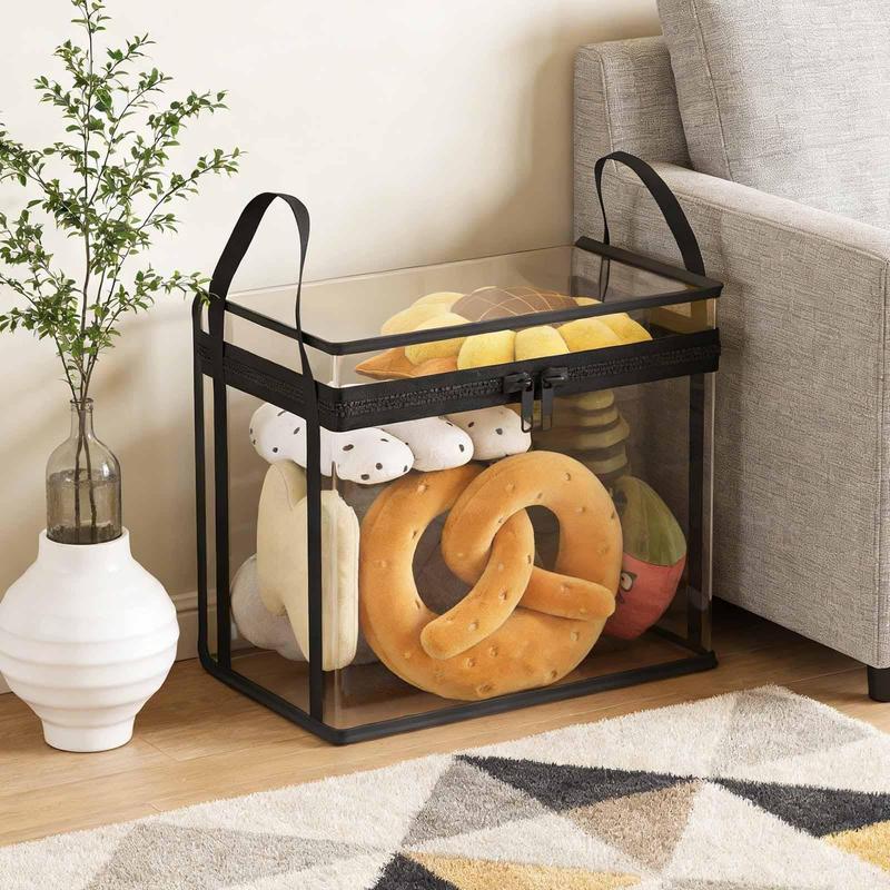 ⏳LETZTER TAG: 2 kaufen, 1 gratis!!💕HomeVault™🇩🇪 Transparente Aufbewahrungstasche – groß, staub- und feuchtigkeitsdicht, mit Griff✨Der ultimative All-in-One-Organizer für Kleidung, Spielzeug, Bücher, Kuscheltiere und einfach alles! 🧸📚👕🧦