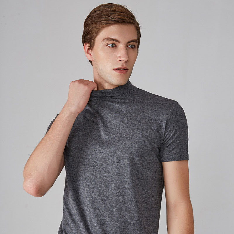 🔈🔈2026 Heißer Verkauf - 60% RABATT🎁Hochgeschlossenes Slim-Fit-T-Shirt für Herren